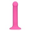 Non-Phallic Vibrating Dildo - Medium - Powerful Pink